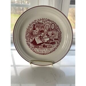 Royal Crownford Staffordshire Norma Sherman Mulberry Transferware 9 Inch Plate